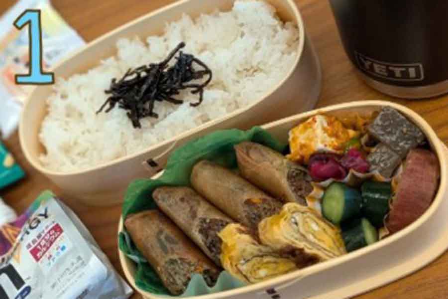 中村仁美さんが作ったお弁当【出典：インスタグラム（nakamura_hitomi_official）よりスクリーンショット】