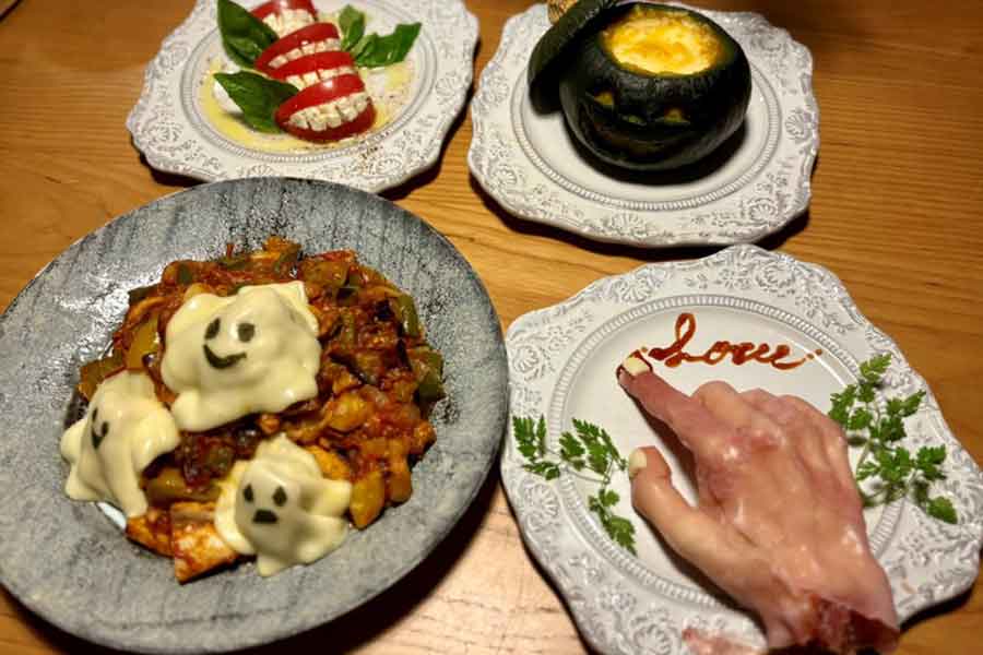 配偶者さんの料理はいつもユーモアたっぷり【写真提供:酒畜ハレム(@harem1031)さん】