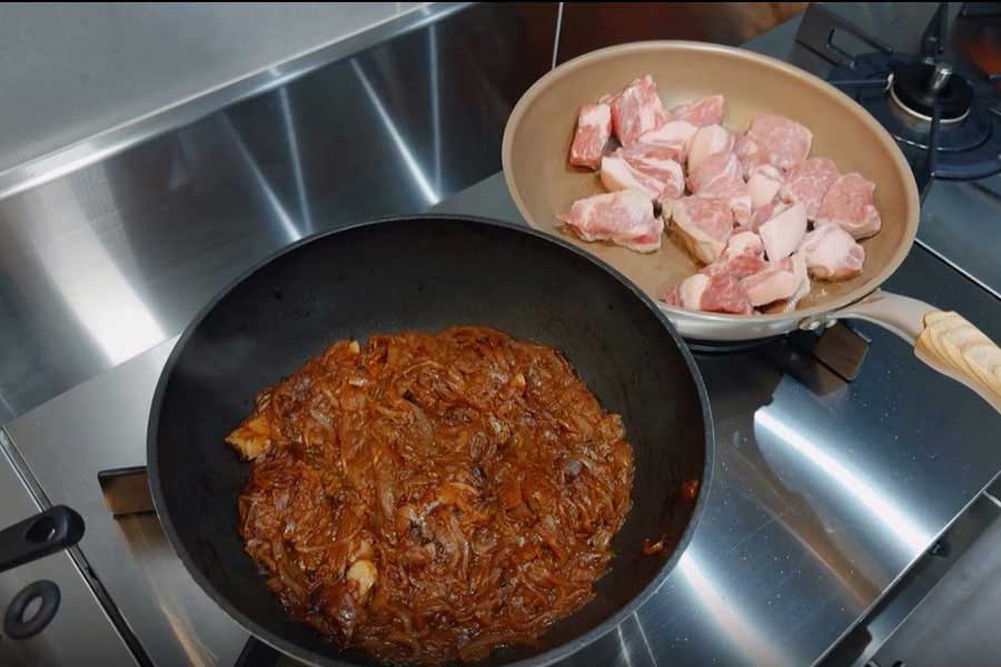 妹夫婦の新居で作った料理【出典:スレッズ(takuya_1928)よりスクリーンショット】