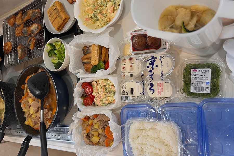 作った料理を丁寧に詰めて友人の元へ【写真提供:帰ってきたはらぺこみうちゃん大将軍(harapecomiu55)さん】