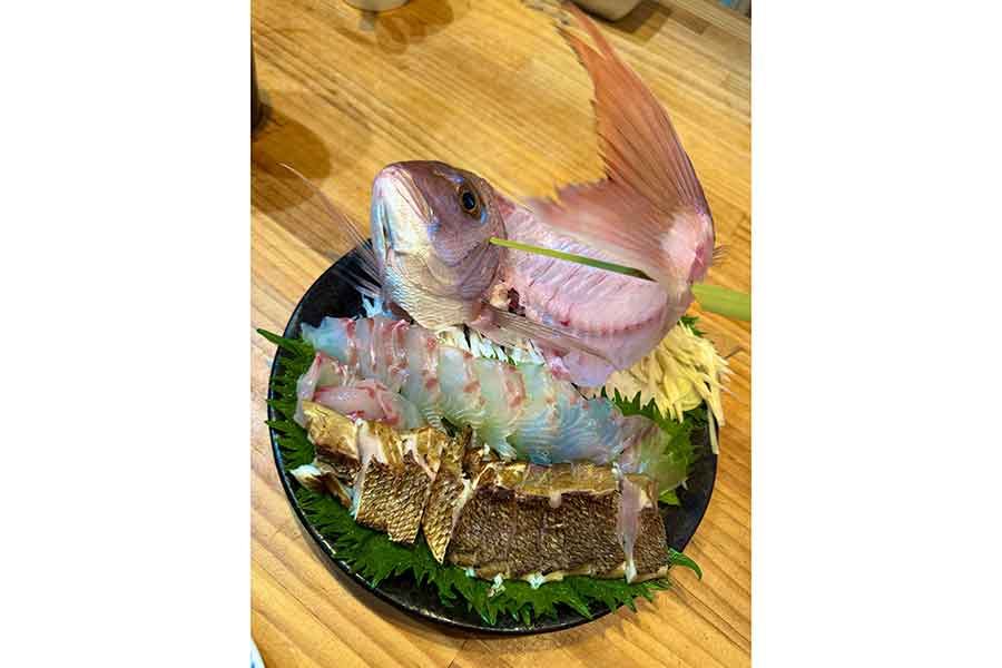 まるで料亭みたい…見事すぎるタイのお造り【写真：投稿者提供】