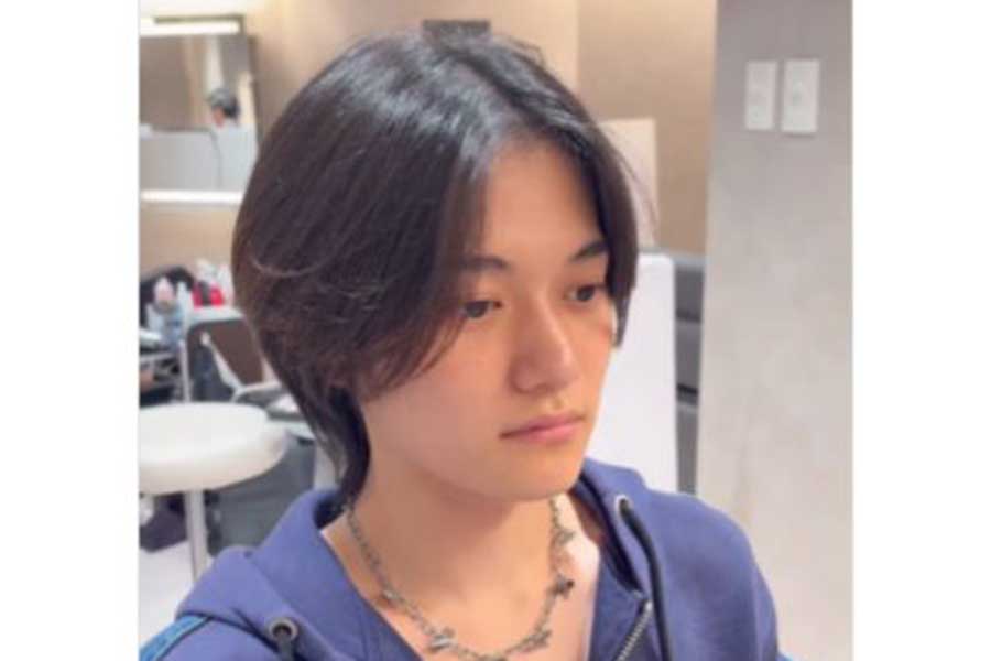約半年ぶりに美容室を訪れた男性【出典：インスタグラム（lalaroomo_horikoshi）よりスクリーンショット】
