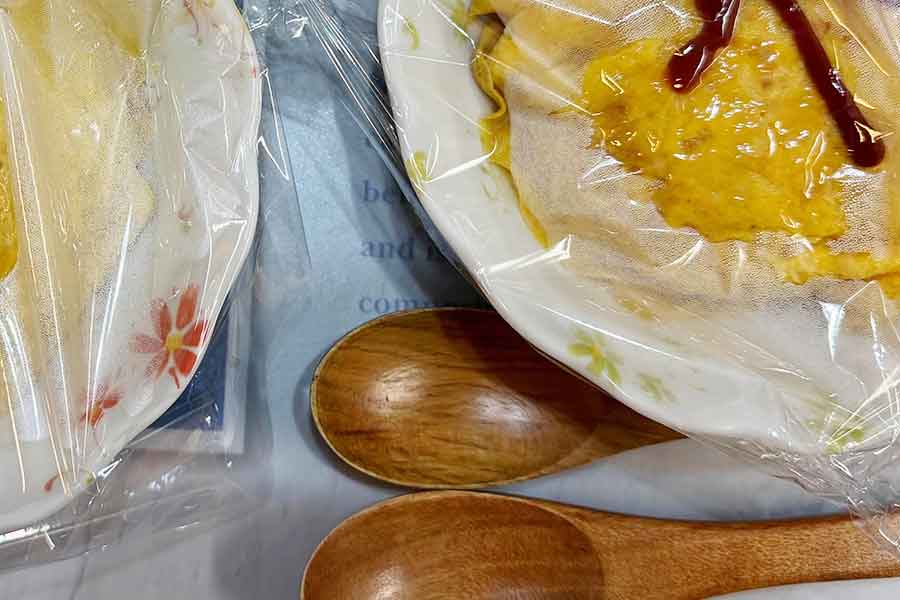 食卓に用意されていたオムライスに感動した理由とは【写真提供：るーさん（ru3nail）さん】
