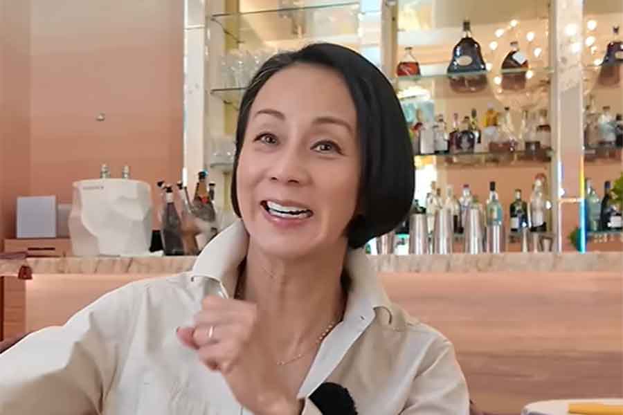 パリの猛暑について話す中村江里子さん【出典:YouTube「中村江里子のフランス暮らし」よりスクリーンショット】