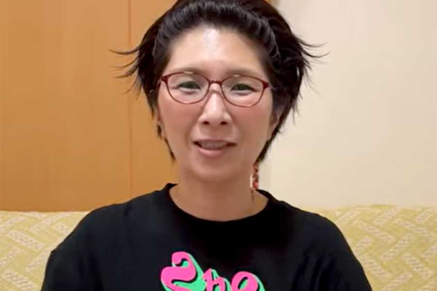 クワバタオハラのくわばたりえさん【出典:YouTube「バタやんちゃんねる」よりスクリーンショット】