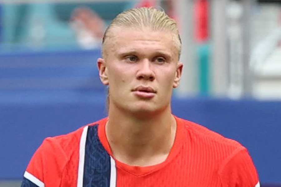 W杯で注目を集めた、ノルウェー代表のアーリング・ハーランド選手【写真:産経ビジュアル】