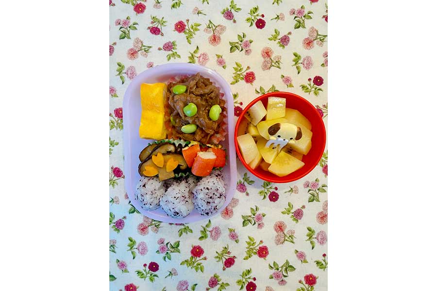 長女のために作った、工夫たっぷりの弁当【出典:インスタグラム(yanagihara_kanako_)よりスクリーンショット】