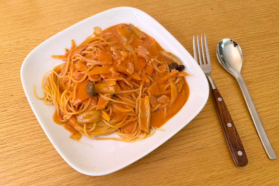 トマトクリームパスタにイタリア人は驚愕【写真：Yo】