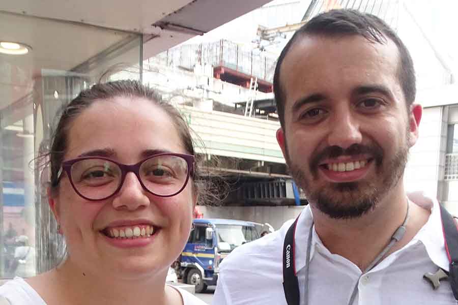 新婚旅行で日本を訪れたスペイン人のブルーノさん、ルシアさん夫婦【Hint-Pot編集部】