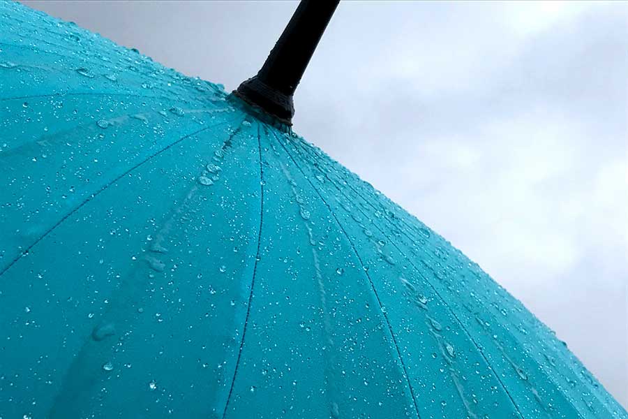 雨で濡れた傘。放置していると臭いや菌が発生することも（写真はイメージ）【写真：写真AC】
