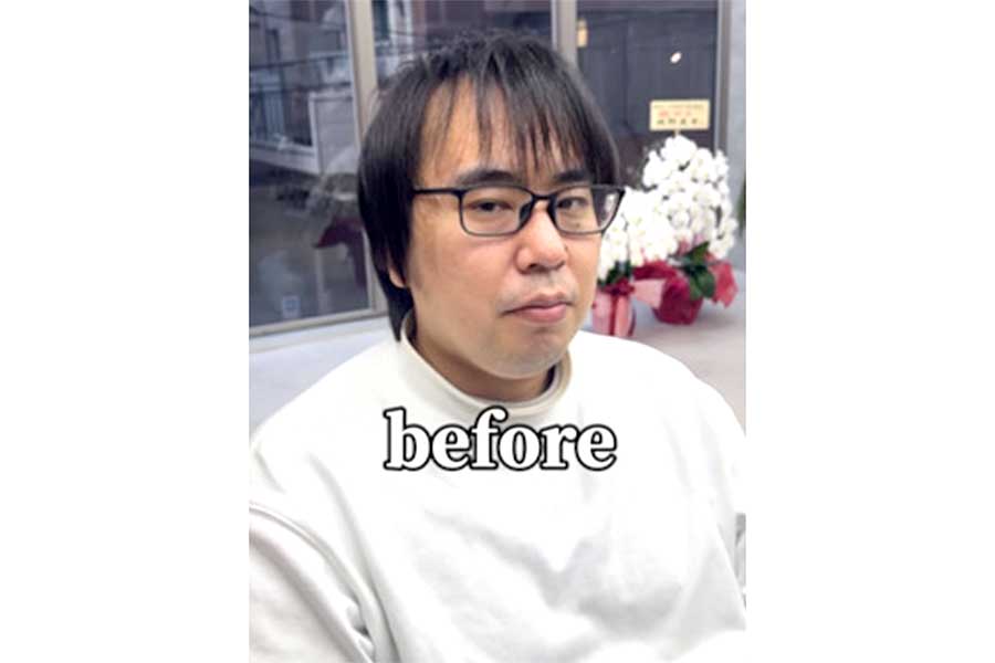 「おしゃれは自分に関係ない」と半ば諦め顔で座る男性【出典：インスタグラム（ryohei_shiney）よりスクリーンショット】