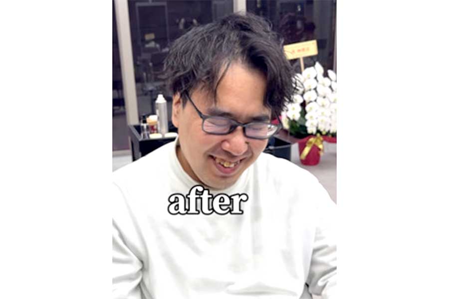 鏡を見て笑みがこぼれた男性【出典：インスタグラム（ryohei_shiney）よりスクリーンショット】