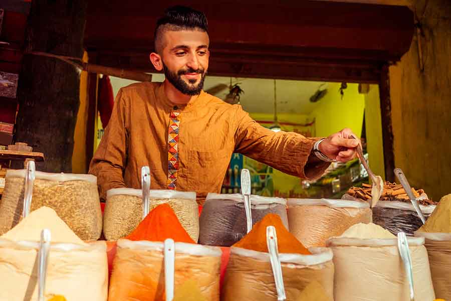 酷暑のインドで欠かせないスパイス類（写真はイメージ）【写真：PIXTA】