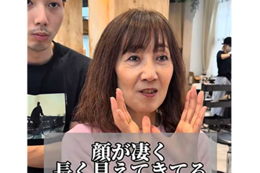 本当は苦手だったパーマをかけ続けていた女性【出典：TikTok（view_sho_）よりスクリーンショット】