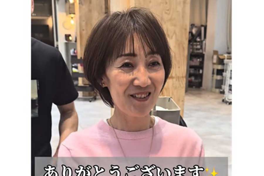 面長を感じさせない上品なショートに【出典：TikTok（view_sho_）よりスクリーンショット】