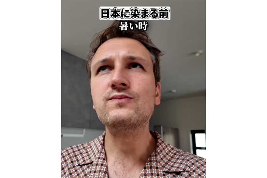 夏の定番料理の変化を明かしたオレリアン・プダさん【出典：インスタグラム（bebechan_france）よりスクリーンショット】