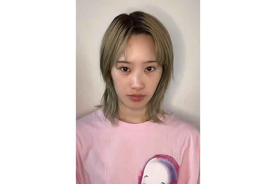 変身前のKahokoさん【出典：TikTok（sekaiichikawaiikahoko）よりスクリーンショット】