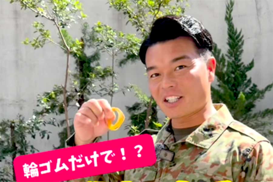 輪ゴムを使った裏ワザを紹介【出典：インスタグラム（tokyo_pco）よりスクリーンショット】