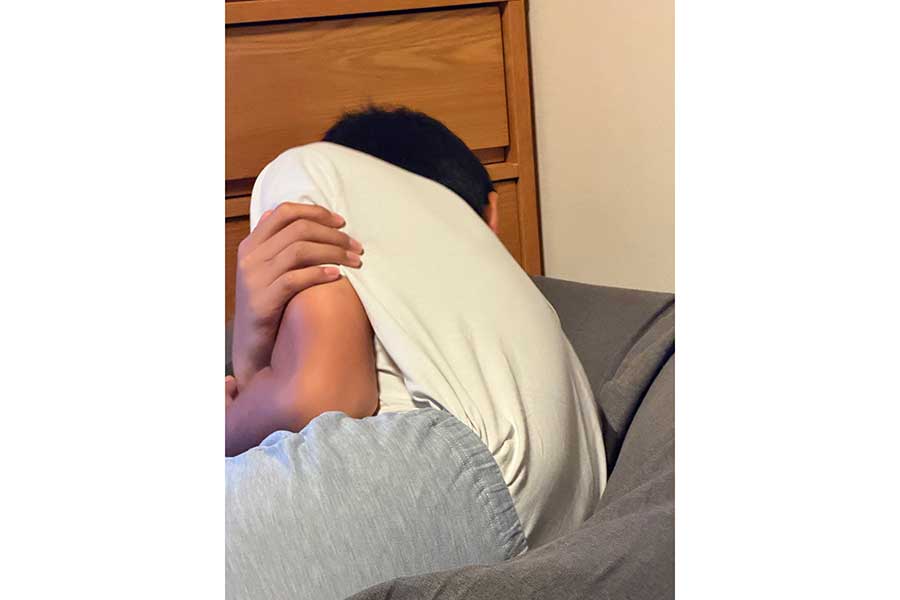 中学生になった次男【写真提供：めがね（@ZOZrcmxamdpRp1N）さん】