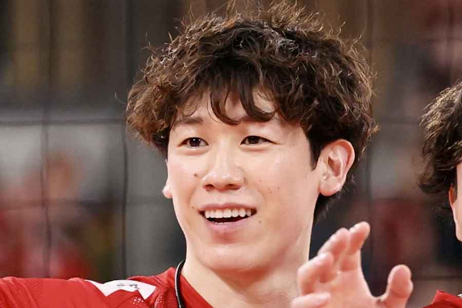 バレーボール男子日本代表の石川祐希選手【写真：産経新聞社】