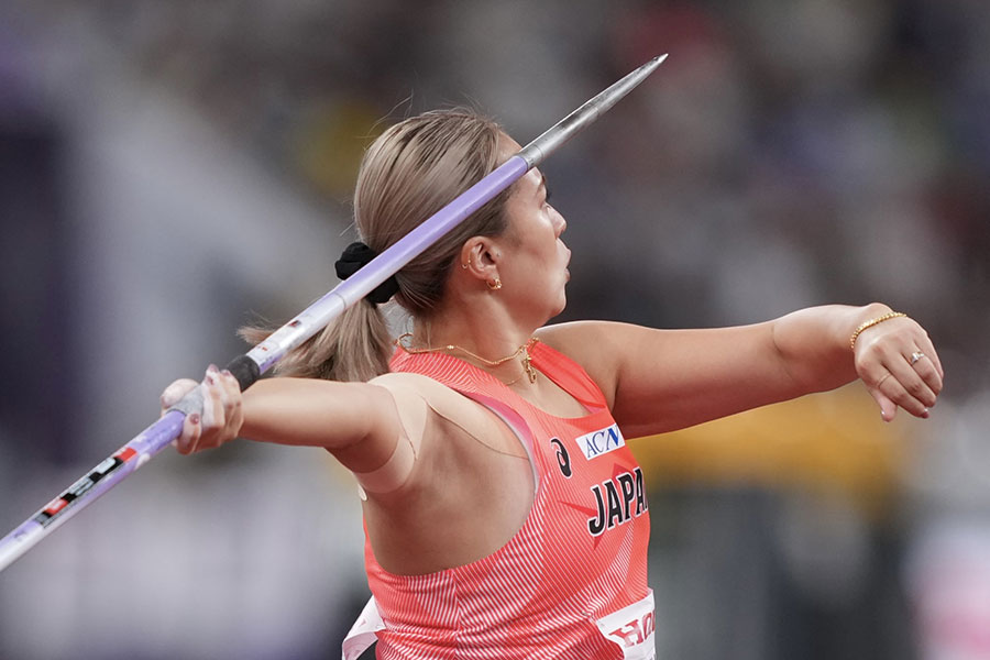 女子やり投げの武本紗栄選手【写真：産経新聞社】