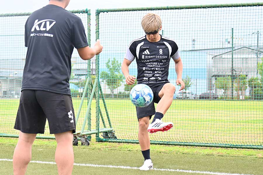 Jリーグ復帰に挑戦し続ける松本光平さん【写真提供：S.TAKAGI】