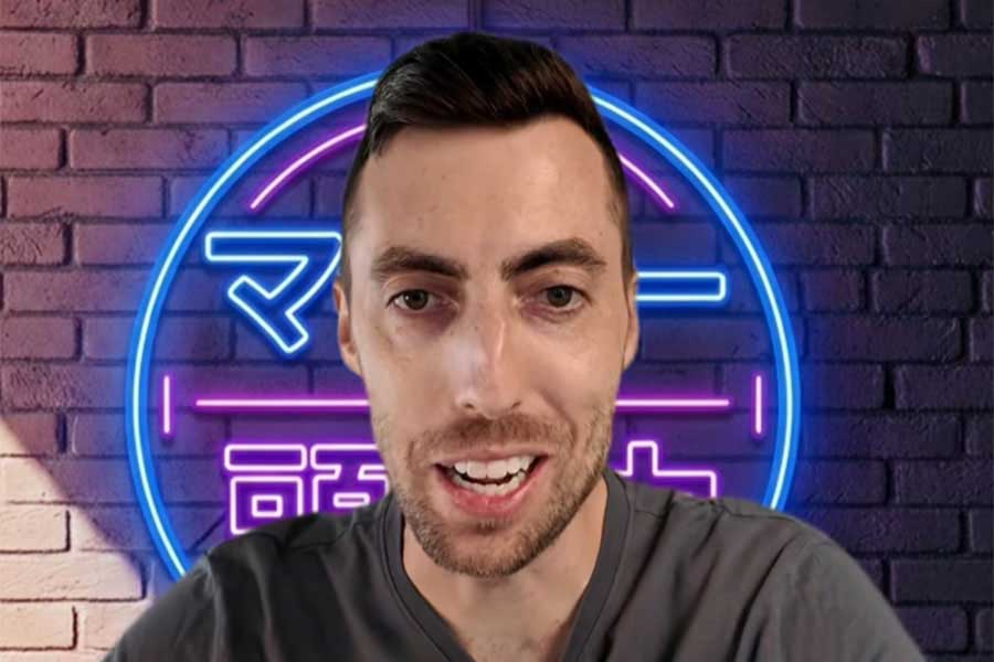 日本で暮らすイギリス人YouTuberのマシューさん【出典:YouTube「マシューの頭の中」よりスクリーンショット】