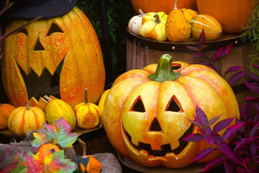 ハロウィン用の飾りカボチャ、ジャック・オー・ランタン（写真はイメージ）【写真：PIXTA】