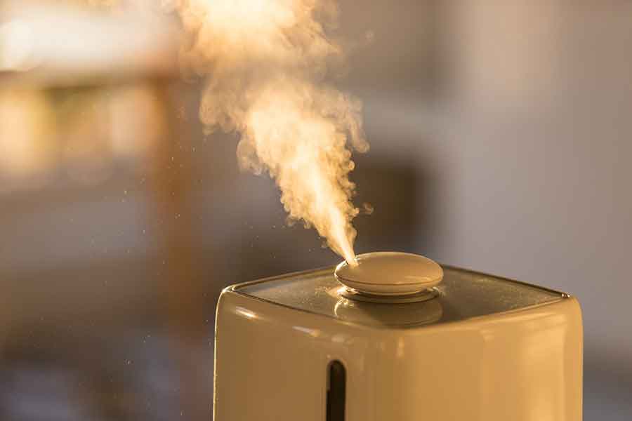 バキバキに乾きすぎないよう、加湿器をたくことも（写真はイメージ）【写真：PIXTA】