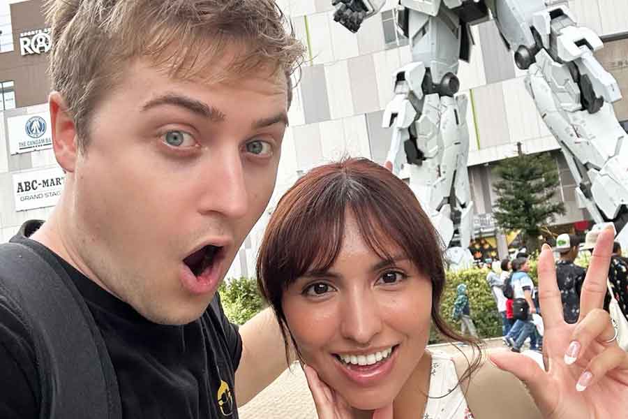 アメリカから来た(左から)ジェイコブさんとアレクシスさん【写真:Hint-Pot編集部】